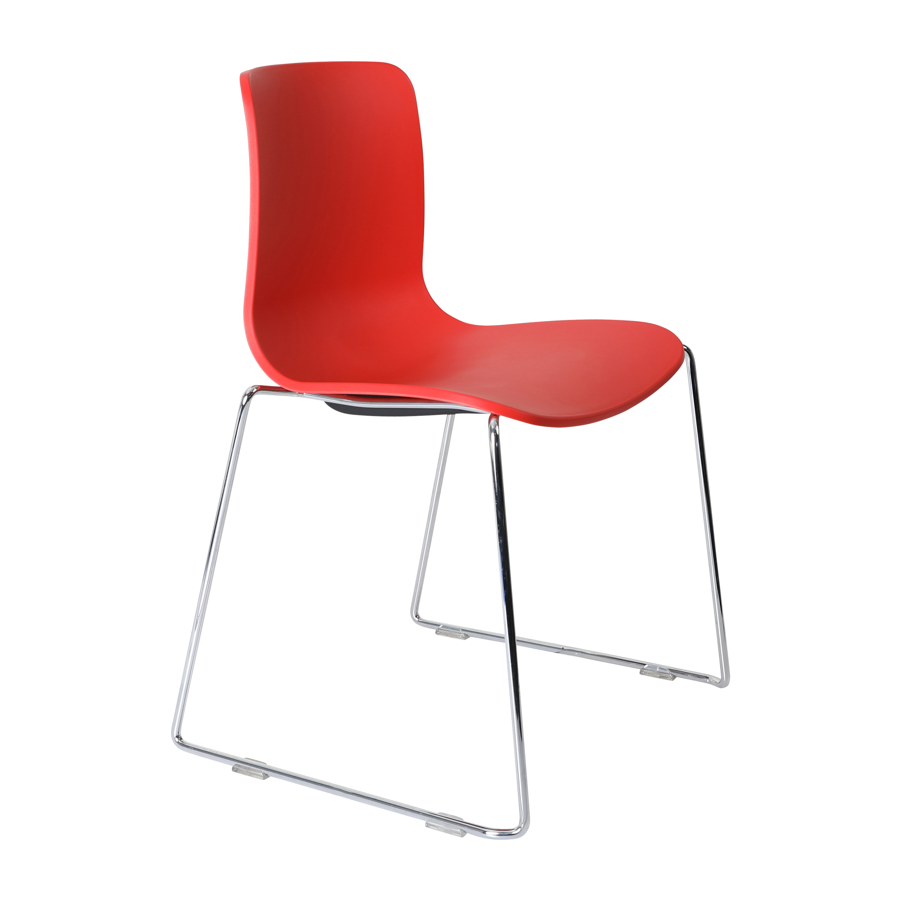 Acti Chair (Red / Sled Base Chrome)